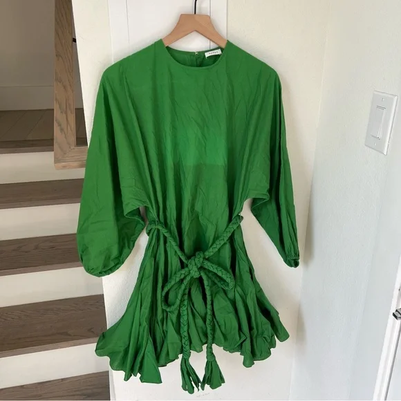 RHODE Ella Mini Dress In Green - Picture 4 of 10
